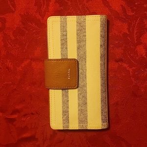 Like New Fossil Wallet Striped Women's